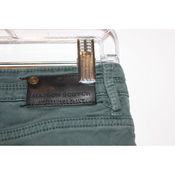Maison Scotch La Parisienne Skinny Green Jeans 26 zip fly 5 pockets - Picture 7 of 12